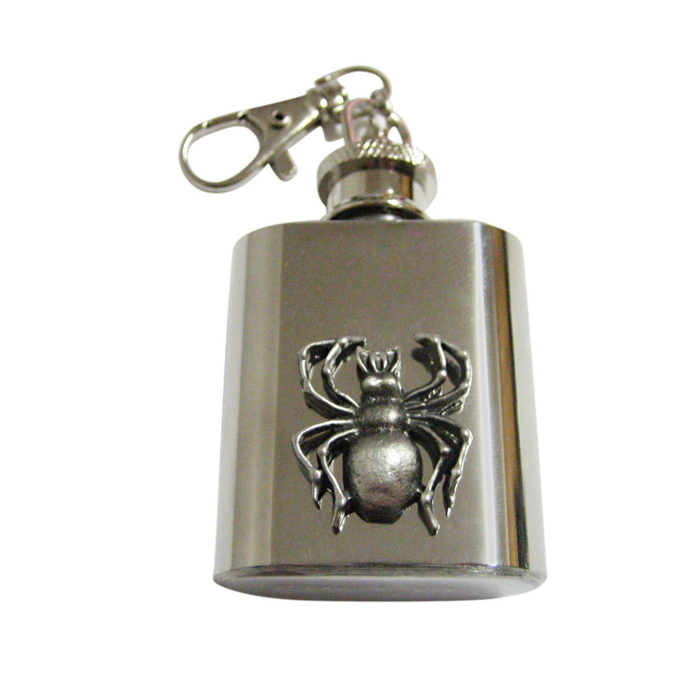 Detailed Spider Insect Keychain Flask - image 1